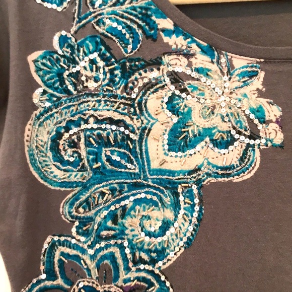Chico’s  Hand-Beaded Shirt - Picture 2 of 6